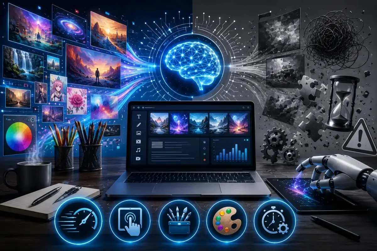 Gramhir Pro AI review image showing AI-powered content creation, image generation, analytics dashboards, automation tools, and creative workflows.