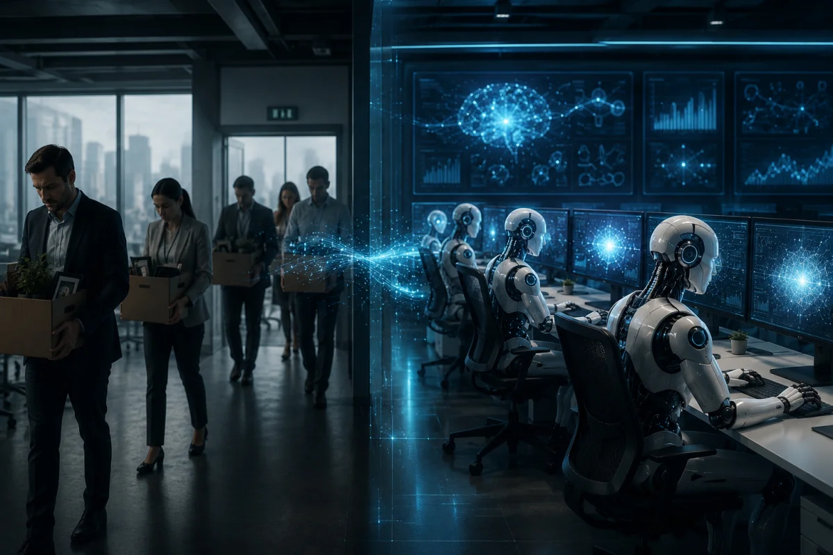 ServiceNow AI efficiency transforming the software industry through intelligent automation, workforce restructuring, and AI-powered enterprise operations.
