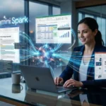 Gemini Spark AI assistant managing financial documents and presentations