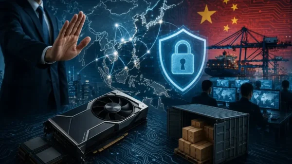 Featured illustration depicting Nvidia strengthening Asia AI chip buyer compliance through advanced export controls, secure semiconductor distribution, and enhanced supply chain verification across regional markets.
