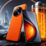 Realme Narzo 100x 5G featured with a futuristic design highlighting its massive 8000mAh battery and modern smartphone experience.