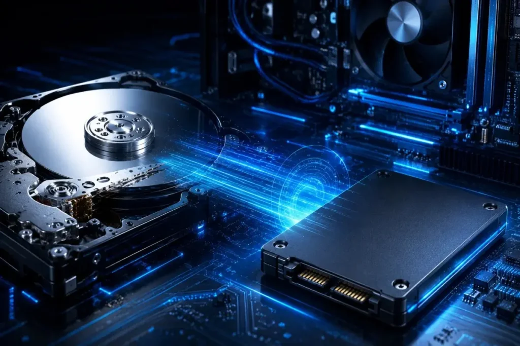 Smart Response Technology using SSD caching with a traditional HDD for improved computer performance