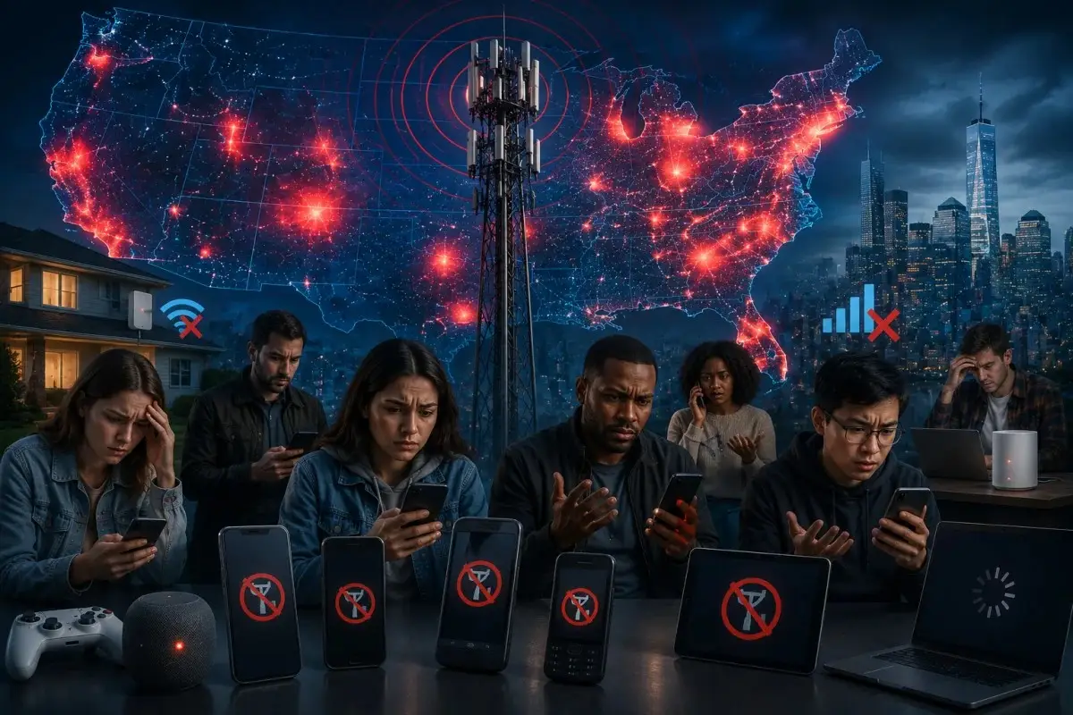 T-Mobile outage affecting customers across the United States with lost mobile and internet connectivity