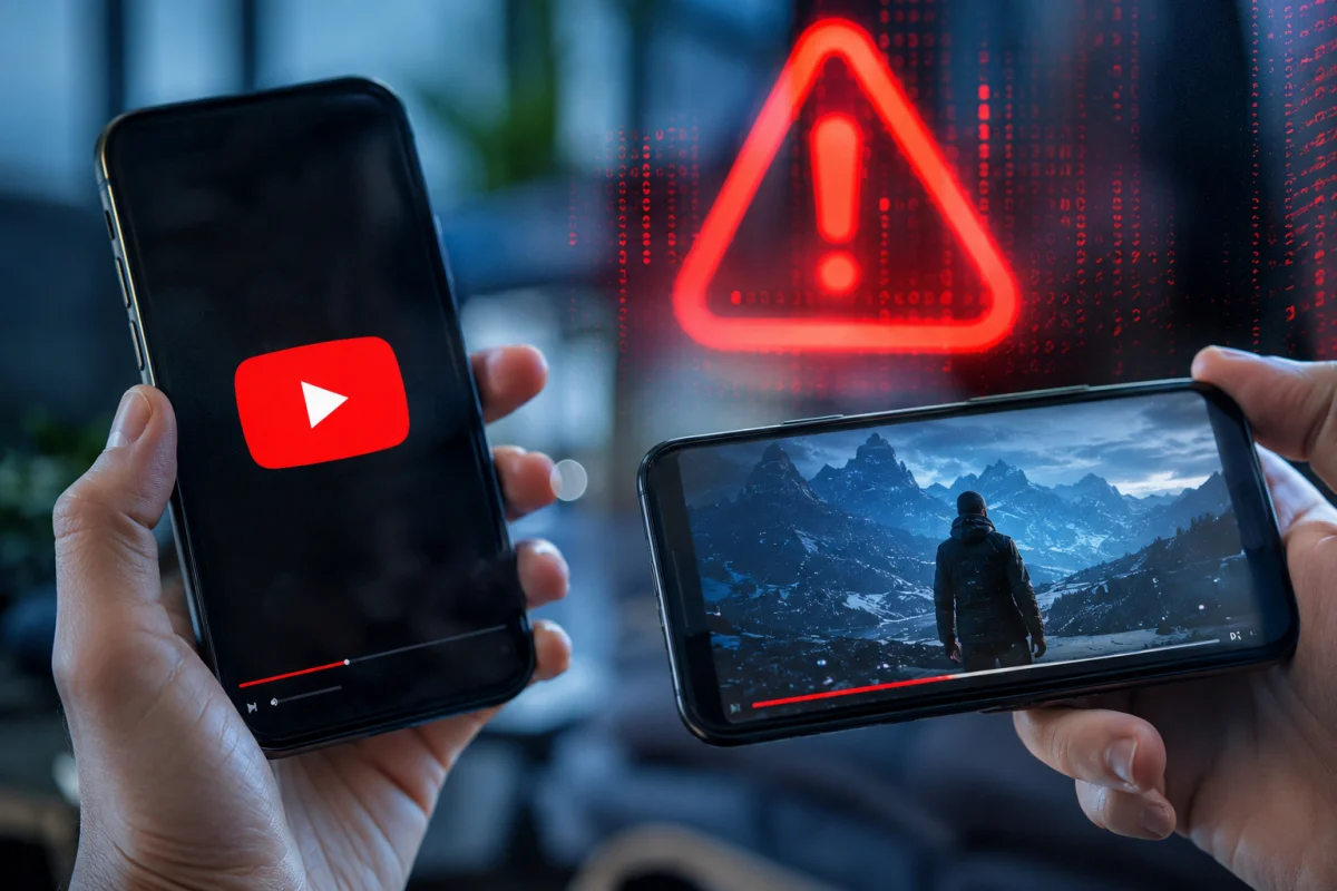 YouTube PiP featured image illustrating the Picture-in-Picture bug affecting iPhone and Android users when the floating video window fails to appear.